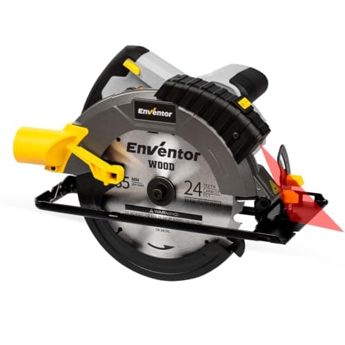 Enventor scie circulaire 1650W avec guide laser