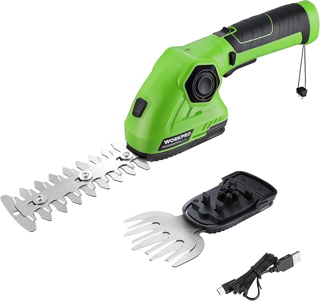 WORKPRO 7.2V tondeuse à gazon + taille-haie 2-en-1